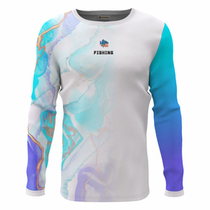 Sublimation Club Man's Summer Fishing Polo Shirts With 3 Buttons 