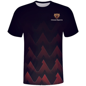 Latest Design Game Wear Polyester Printing V-neck Gaming Shirts Custom Name And Tag
