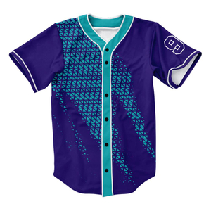 Baseball Jersey Polyester Brethable Custom for Adult Printing Custom Design Black And Pink Baseball Shirts