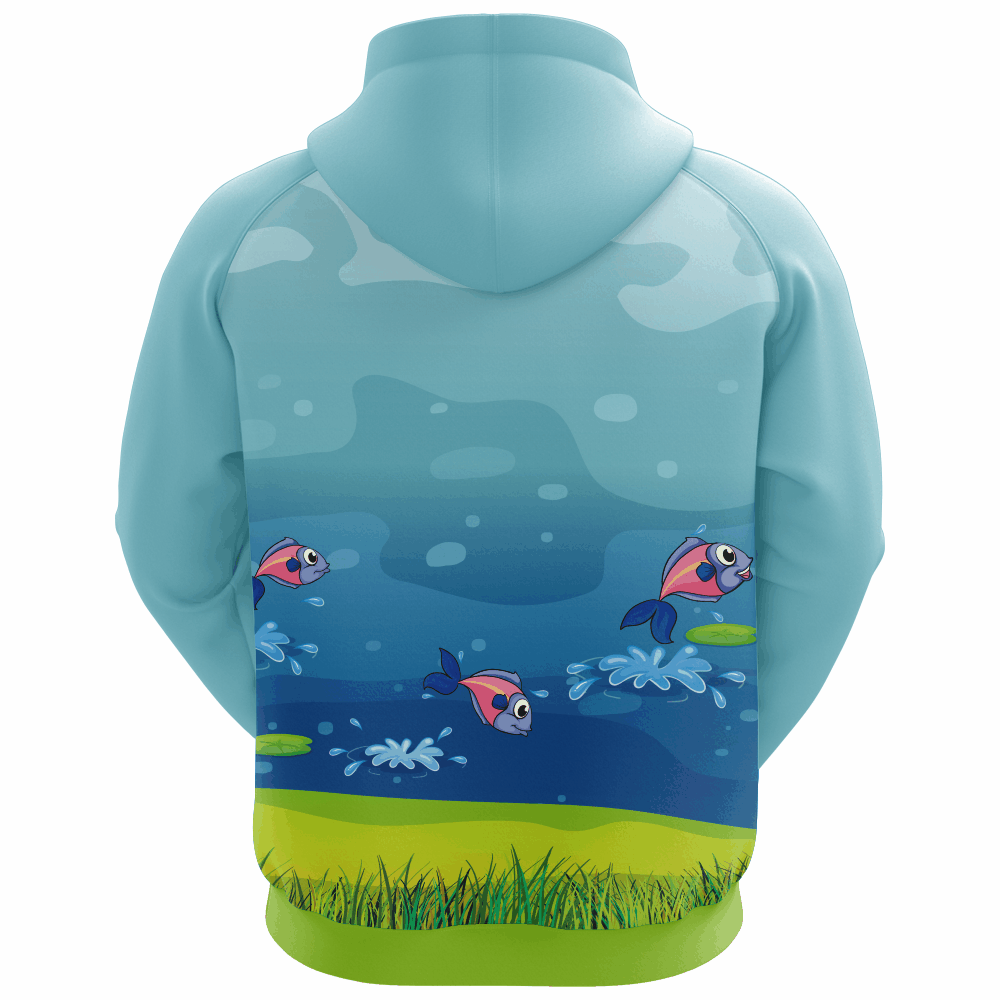 2022 Custom Sublimated Hoodie of Blue Colors with Good Quality