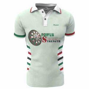 2022 Sublimated Custom 100% Polyester Dart Shirt with Dart And Dartboard Patterns