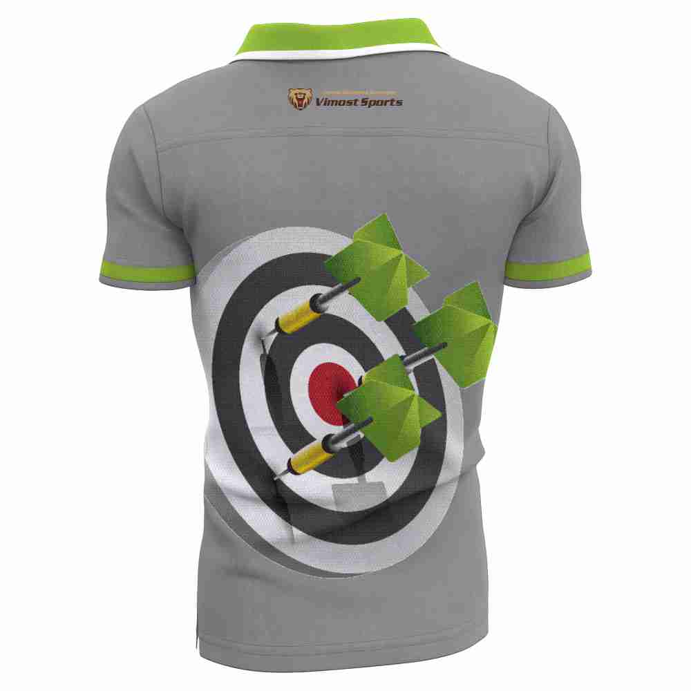 2022 Sublimated Custom 100% Polyester Dart Shirt with Classic Polo Neck