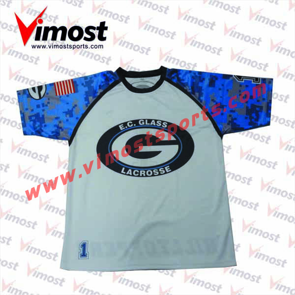 Custom Men's Raglan Short Sleeve Lacrosse Shooter Shirt