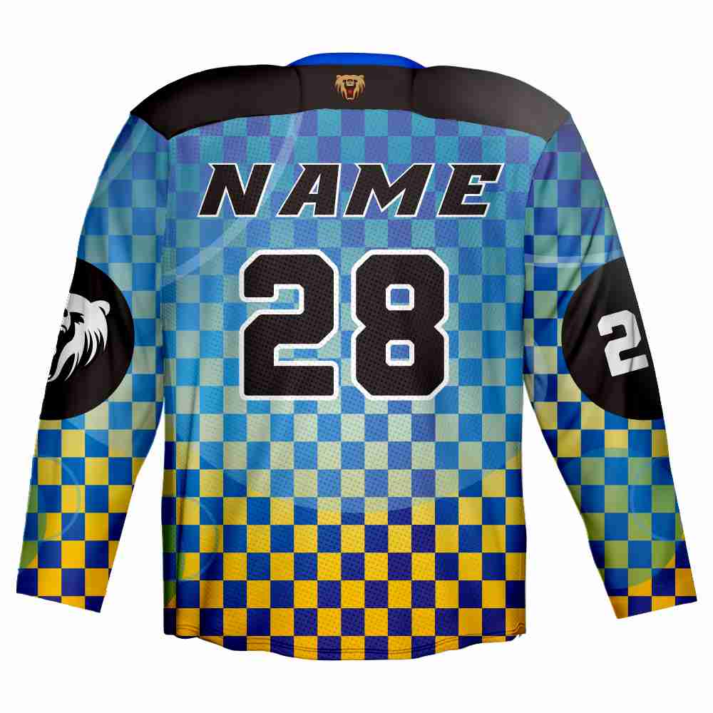  Sublimated 100% Polyester Ice Hockey Jersey with Shoulder Customize for You