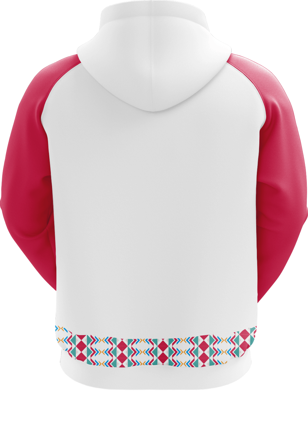 New Fashion Custom Sublimated White and Red Hoodie for Women