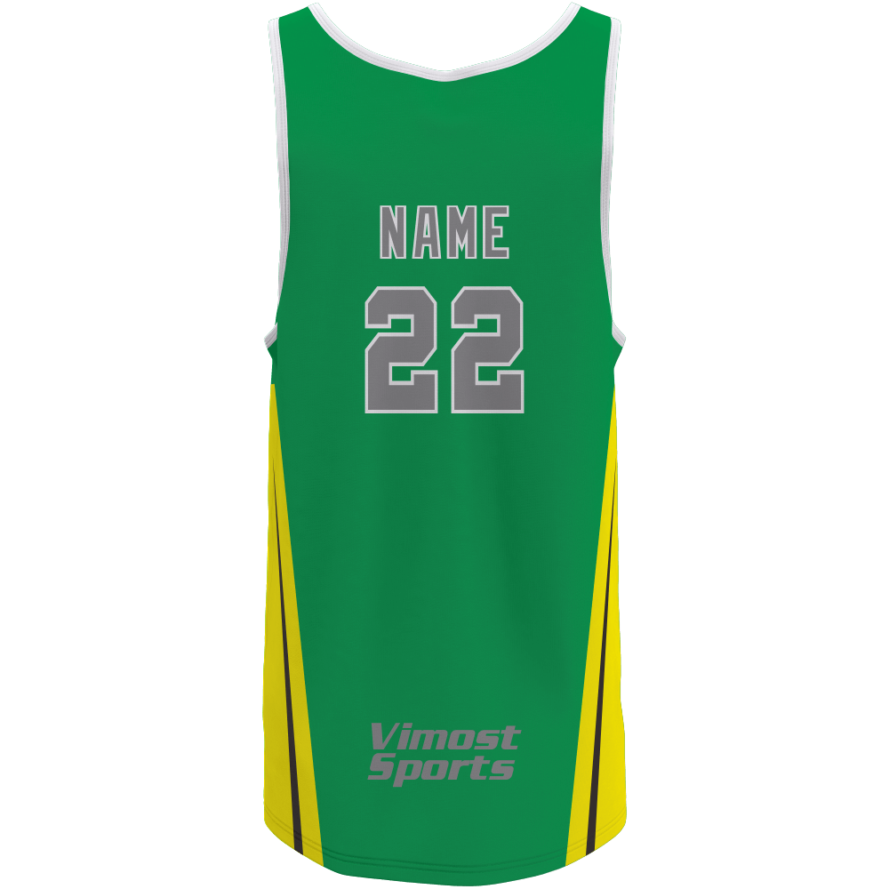 Good Quality Custom Sublimated 100% Polyester Basketball Jerseys with Side Panel