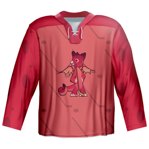 New Fashion Sublimated Red Ice Hockey Jersey From The Best Manufacturer