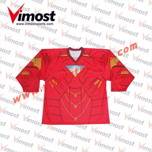 Good Quality Breathable Custom Ice Hockey Jerseys with 100% Polyester