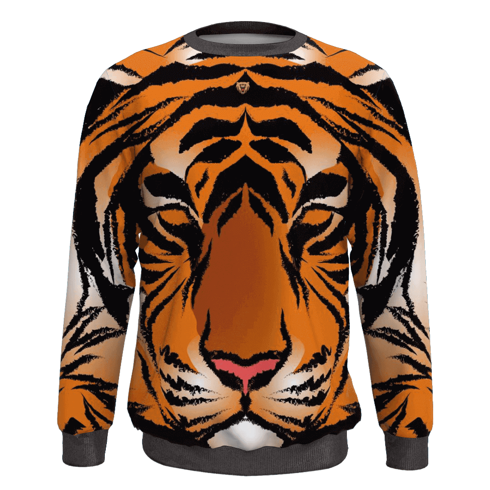 2022 New Fashionable Custom Sublimated Sweater with Tiger Pattern