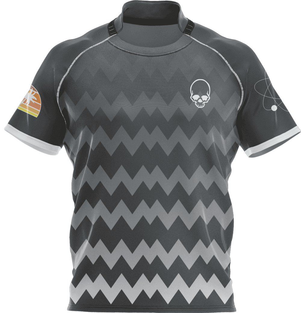 Custom Sublimated Rugby Shirts with 100%polyester in 2XL