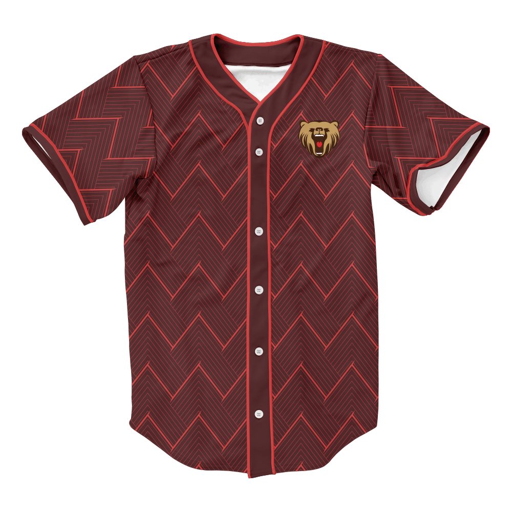 Design Hot Sale Man's Full Buttons Baseball Shirts