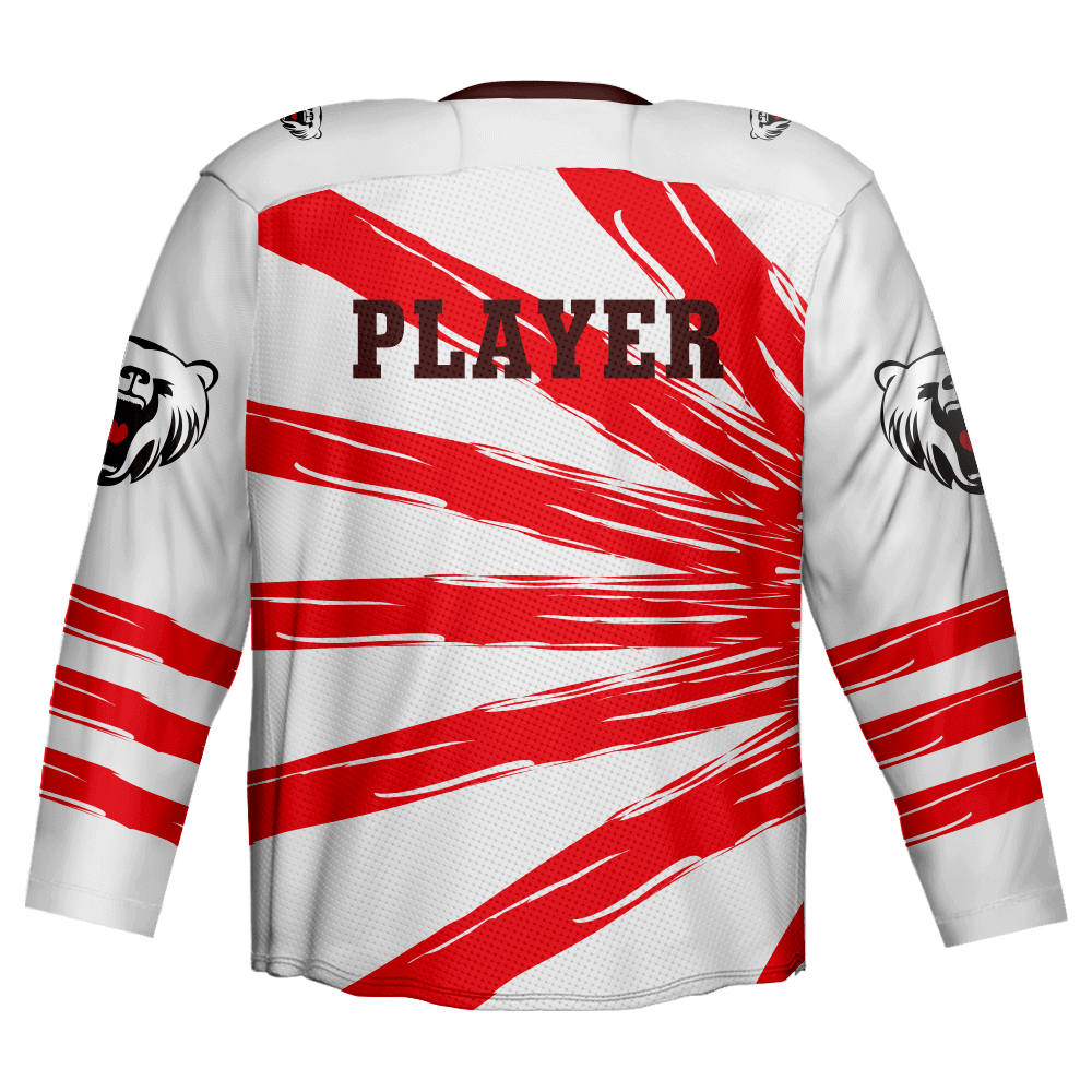  Fully Sublimation Custom 100% Polyester Ice Hockey Jersey with Fashion Design