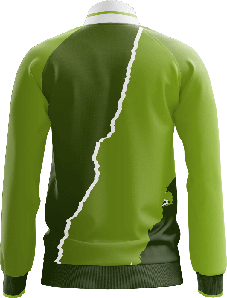 2022 Custom Sublimated Jacket with White Zipper on The Front