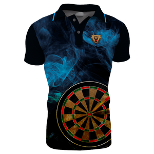Custom Darts Shirt,zipper Polo Darts Jersey, High Quality Darts Club Shirt Custom Mens Shirts Sublimation Offered Designs 5 Days