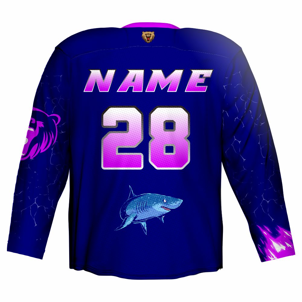 Custom Made Ice Hockey Jersey with Different Collars 